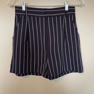 Anthropology BB Dakota Navy and Marin Striped Women's Shorts